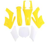 Clynex Kits de carénage couverture en plastique moto garde-boue, for siège Apollo 47 moteur 49cc 2 temps accessoires vélo poche for enfants Kit de carénage pour moto(Yellow Plastic)