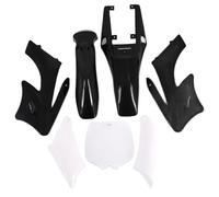Clynex Kits de carénage couverture en plastique moto garde-boue, for siège Apollo 47 moteur 49cc 2 temps accessoires vélo poche for enfants Kit de carénage pour moto(Black Plastic)