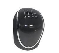 Clynex Levier de changement vitesse en cuir PU for voiture 5/6 vitesses, for Ford, for Mondeo IV S-MAX C-MAX, for Transit, for Focus MK3 MK4, for Kuga Pommeau de levier de vitesse(1 2 3 4 5 6 R)