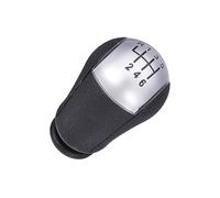 Clynex Levier de changement vitesse voiture en caoutchouc à 6 vitesses, for Ford, for Focus, for Fiesta, for CMax Black Sliver Remplacement du pommeau de levier de vitesse intér(Silver)