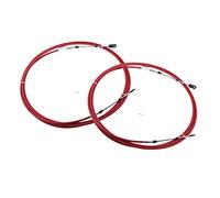 Clynex Lot de 2 câbles Changement Vitesse d'accélérateur for télécommande, remplace Les pièces Moteur Bateau Marin, for Yamaha, système Direction, Rouge, 8 Pieds Pièces Marines