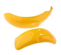 Clynex Lot de 2 Garde-Boue universels en Acier Inoxydable Jaune for Motocross Support de Garde-Boue arrière pour vélo