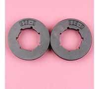 Clynex Lot de 2 jantes pignon for tronçonneuse JONSERED, 2051 2054 2055 45 450 451 455 49 490 50 51 510 52 520 521 525 325" 8 dents ID 19 mm Pignon cannelé à jante fine pour tronçonneuse