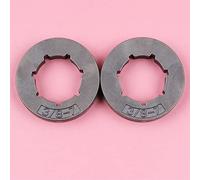 Clynex Lot de 2 pignons cannelés 3/8" à 7 dents, ID 19 mm, for tronçonneuse Dolmar, 109 110 111 115 115i, for Makita, DCS430 DCS4300 DCS520i Pignon cannelé à jante fine pour tronçonneuse