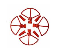 Clynex Lot de 4 Protections d'hélice 4730 for Pare-Chocs Lame, for DJI, Spark Drone, pièces Rechange, Protecteur Anti-Crash, Accessoire Train d'atterrissage Amovible Protection d'hélice de Drone(Rot)