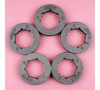 Clynex Lot de 5 jantes pignon for tronçonneuse STIHL, 070 084 MS780 MS880 MS650 MS720, pièce rechange, pas 404, 7 dents, ID 22 mm Pignon cannelé à jante fine pour tronçonneuse