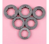 Clynex Lot de 6 jantes pignon, for STIHL, for Husqvarna, for JONSERED, for Partner, for Poulan, pièce tronçonneuse 3/8 325 404 pas 7 8 dents Pignon cannelé à jante fine pour tronçonneuse