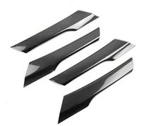 Clynex Moulures intérieures de voiture, pour VW, pour, pour 2008 2009 2010 2011 2012 2013 2014 2015 2016 poignée couverture de cadre de poignée de porte de voiture(BLACK Carbon Fiber Texture)