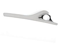 Clynex Poignée de porte intérieure voiture, conduite à gauche et droite, gris, Beige, noir, pour BMW, pour série 5 F10 F11 couverture de cadre de poignée de porte de voiture(Grey1)