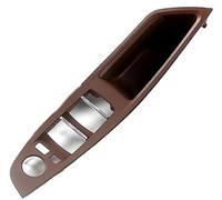 Clynex Poignée de porte intérieure voiture, conduite à gauche et droite, gris, Beige, noir, pour BMW, pour série 5 F10 F11 couverture de cadre de poignée de porte de voiture(Reddish Brown)