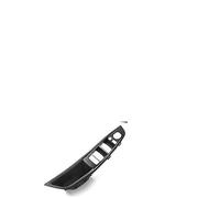 Clynex Poignée de porte intérieure voiture, garniture remplacement, pour BMW, série 5 F10 2011 - 2016 couverture de cadre de poignée de porte de voiture(BLACK 1pcs Black)