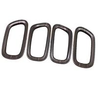 Clynex Poignée de porte intérieure voiture, pour Vezel, pour HR-V E Hev 2021 2022, protection garniture bol à traction latérale couverture de cadre de poignée de porte de voiture(BLACK 4)