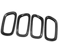 Clynex Poignée de porte intérieure voiture, pour Vezel, pour HR-V E Hev 2021 2022, protection garniture bol à traction latérale couverture de cadre de poignée de porte de voiture(BLACK 3)