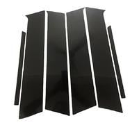 Clynex Poteaux de Pilier polis 6 pièces, for Peugeot 308 2012 2013 2014, revêtement d'habillage de fenêtre Autocollant de Colonne BC Garniture de Montant de fenêtre de Voiture