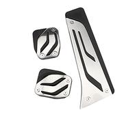 Clynex Repose-pédales en Acier Inoxydable, for BMW, X1 X3 X4 X5 X6 1 2 3 5 6 7 M3 E39 E46 E87 E90 E91 E92 Z4 F30 F20, Style de Voiture Remplacement de pédale de Voiture(MT 3 Pieces)