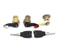 Clynex Serrure de Porte Avant Gauche Droite, Barillet de Coffre avec 2 clés, for Renault, KERAX MIDLUM Premium 5001834847 7485116317 Ensemble de serrures à Cylindre pour Voiture