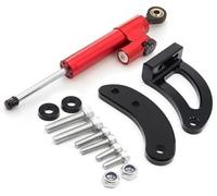 Clynex Support d'amortisseur de Direction en Carbone for Scooter électrique KAABO, Mantis King GT, Kit Montage, Amortisseur Amortisseur de Direction pour Scooter(Black D6)