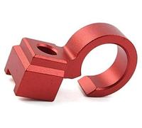 Clynex Support de guide ligne collier serrage câble flexible frein avant moto rouge, for DRZ400SM 2005-2022, RMX450Z 2010-2011 en aluminium Collier de serrage pour flexible de frein