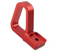 Clynex Support de guide ligne collier serrage câble frein avant moto rouge, for YZ250F 1994-1996, 2000-2003, YZ80 1993-2001, YZ85 2002-2018 en aluminium Collier de serrage pour flexible de frein