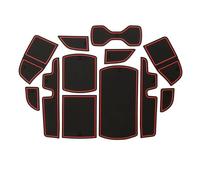 Clynex Tapis Anti-poussière en Caoutchouc for, for Accord, LX MK10 2018~2022 2019 2020 2021, rainure de Porte, Fente de Porte, Accessoire de Voiture Tapis antidérapant(Rot)