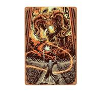 CLYTZ Poster « The Two Towers » en étain vintage The Lord of Movie The Rings - Décoration murale pour maison, chambre à coucher, bar, club, café, cuisine, salon - 30,5 x 43,2 cm