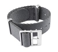 CLywdp Bracelets de montre en toile nylon 18/20/22/24 mm, accessoires interchangeables simples et polyvalents,Gris,24 mm