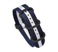 CLywdp Bracelets de montre en toile nylon 20/22 mm, simples et polyvalents, interchangeables,20 mm