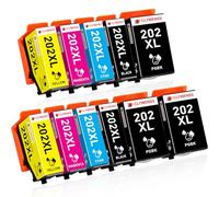 Clywenss 11-Pack 202XL Cartouche d'encre Compatibles avec Epson 202 XL Multipack pour Imprimante Expression Premium XP6000 XP6005 XP6100 XP6105 XP-6000 XP-6005 XP-6100 XP-6105 (3BK, 2PBK, 2C, 2M, 2Y)