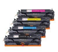 CLYWENSS 131X CF210X Cartouche de Toner Compatible avec HP 131X 131A pour LaserJet Pro 200 Color M251n M251nw MFP M276n M276nw, 128A M1415fn CM1415fnw CP1525n CP1525nw 125A CP1515N CM1312nfi, Lot de 4