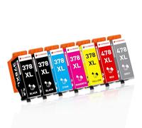 Clywenss 378XL 478XL Cartouches d'encre Compatibles avec Epson 378 478 XL Multipack pour Expression Photo HD XP-15000 XP15000 XP 15000, Lot de 7 (2 Noir, 1 Cyan, 1 Magenta, 1 Jaune, 1 Rouge, 1 Gris)