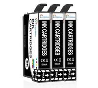 Clywenss Compatibles Noir Cartouches d'encre pour Epson Workforce Pro WF-3825 WF-3820 WF-4820 WF-4825 WF-4830 WF-7310 WF-7830 WF-7840 WF-3825DWF WF-3820DWF WF-4820DWF WF-4825DWF WF-7310DTW, 3-Pack