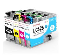 Clywenss LC426 Cartouches d'encre Compatibles avec Brother LC-426 LC426XL LC-426XL Multipack pour MFC-J4335DW MFC-J4340DW MFC-J4540DW MFC-J4535DW MFC-J4340DWE, Lot de 4 (Noir, Cyan, Magenta, Jaune)