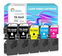 Clywenss Lot de 5 cartouches de toner compatibles TK5440 TK-5440K pour Kyocera ECOSYS PA2100cx PA2100cwx MA2100cwfx MA2100cfx TK-5440K TK-5440C TK-5440M TK-5440Y magenta, jaune)
