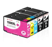 Clywenss PGI-1500XL Cartouches d'encre Compatibles avec Canon 1500 XL PGI1500 Multipack pour Maxify MB2750 MB2150 MB2755 MB2000 MB2050 MB2155 MB2300 MB2350, Lot de 5 (2 Noir, Cyan, Magenta, Jaune)