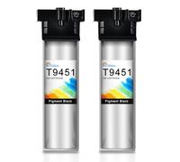 Clywenss T9451 XL Cartouches d'encre Noir Compatibles avec Epson Workforce Pro WF-C5210 WF-C5290 WF-C5710 WF-C5790 WF-C5210DW WF-C5290DW WF-C5710DWF WF-C5790DWF Imprimante, Lot de 2