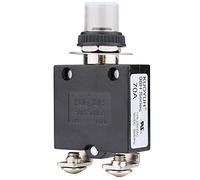 Clyxgs Disjoncteur thermique, 70 A 125/250 V CA 32 V DC, réinitialisation des boutons poussoirs, protection contre les surcharges avec bornes de connexion rapide et couvercle étanche des touches