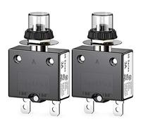 Clyxgs Lot de 2 interrupteurs thermiques 98 série 3A 125/250 V AC pour disjoncteur avec bornes à connexion rapide et couvercle étanche 32 V CC