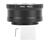 CLZothique Adaptateur d’objectif M42 vers monture E, anneau convertisseur d’objectif pour appareil photo à mise au point manuelle en aluminium, compatible avec les objectifs à monture vissée