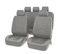 Housse Siege Voiture Cuir pour Mitsubishi Pajero (II, III, IV) (1990-2019), ImperméAble Nonslip Voiture Ensembles de Housses Siège Respirante Housses Couvre Sieges,1 Grey