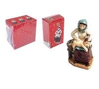 CM 202961 Bergère Mère Lavando Enfant - Résine - 14 Cm