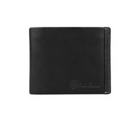 CM Conte Massimo Portefeuille Homme Cuir Véritable RFID, Fin, Porte-Monnaie, Multiples Fentes Cartes, Noir - Boîte Cadeau