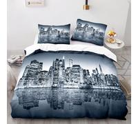 Cm X Cm House De Couette Polyester Coton Housse De Couette Personnes Ville Am¿¿Ricaine Parures De Lit Doux Confortable Avec Deux Taies D'oreiller Xcm