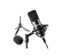 Vonyx CM300B - Microphone Streaming avec trépied - Noir