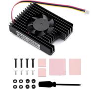 CM5 Cooling Fan Dedicated All-in-One 3007 Cooler Lüfter,Compatible with Raspberry Pi Compute Module 5,5V Power Supply,PWM Speed Adjustment,with Thermal Tapes