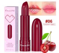 Cmaadu 6 Couleurs Brillant Changeant Rouge À Lèvres Imperméable Teinté Baume À Lèvres Fruits Infusé Brillant Nourrissant Pour Soin Hydratant Des Lèvres.06.Taille Réelle