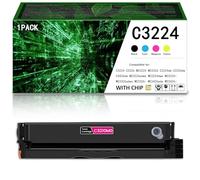 CMADJT Cartouche de Toner C3210 Toner (avec Puce), Compatible avec Lexmark C3224 Ensemble de Cartouches d'encre de Remplacement pour imprimante C3326 MC3224 MC3326 C3224dw,M-1 Pack