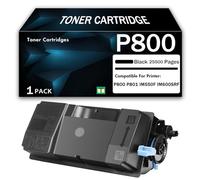 CMADJT Cartouche de Toner Compatible Ricoh P800 (réf. 418478) avec Puce, pour imprimantes Multifonctions Ricoh P800, P801, IM550F et IM600SRF - Haute capacité : 25 500 Pages,Black-1Pack