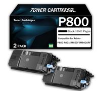 CMADJT Cartouche de Toner Compatible Ricoh P800 (réf. 418478) avec Puce, pour imprimantes Multifonctions Ricoh P800, P801, IM550F et IM600SRF - Haute capacité : 25 500 Pages,Black-2Pack