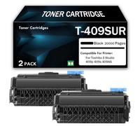 CMADJT Cartouche de Toner Compatible Toshiba T-409SUR, Cartouche d'encre Noire avec Puce, Compatible avec Les imprimantes Laser Multifonctions Toshiba E-Studio 409p 409s 409AS,20000Page-2PCS