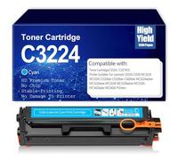 CMADJT Cartouches de Toner C3224 Cartouche d'encre pour Lexmark C3210k0 C3210C0 C3210M0 C3210Y0 Remplacement C3326 MC3224 MC3326 C3224dw C3326dw C3426dw MC3224adwe MC3224dwe Imprimante,Cyan-1Pack